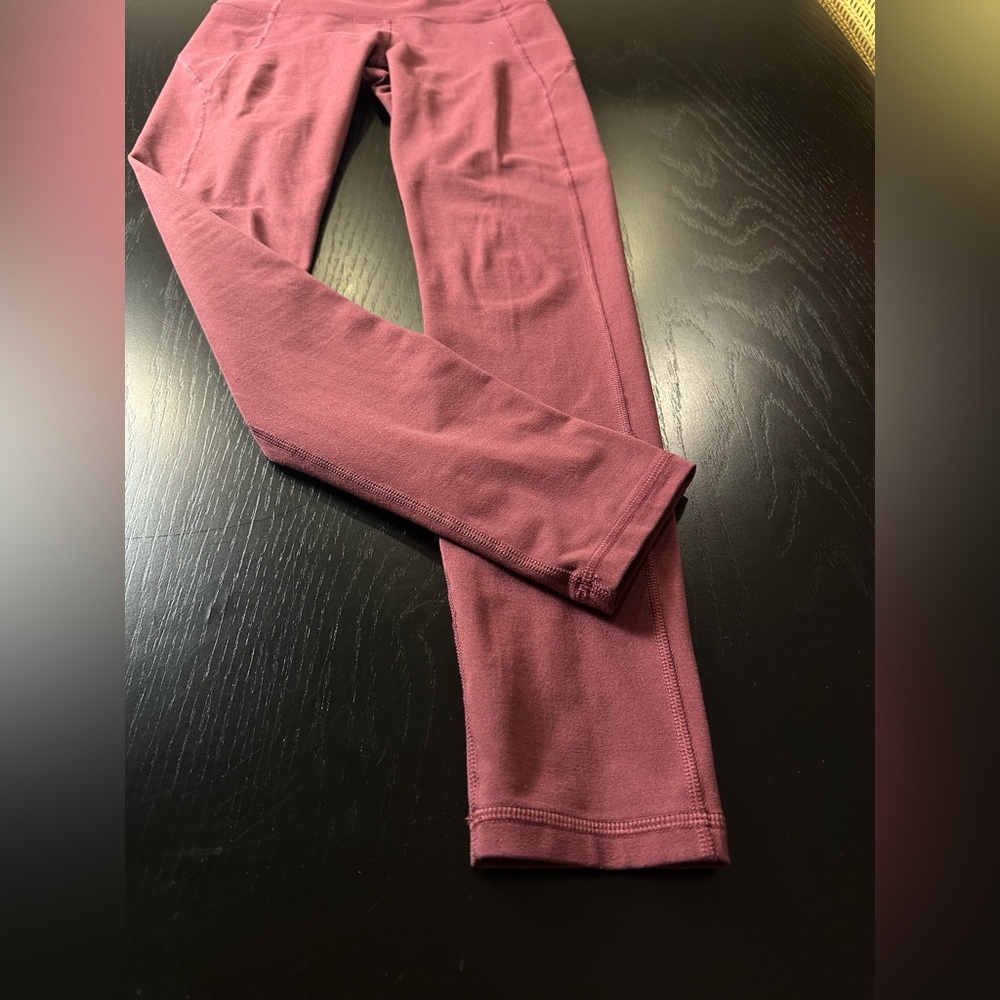 Under Armor Burgundy Athletic Leggings / Size Small